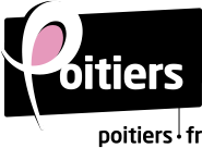 logo de la ville de Poitiers avec en slogan poitiers.fr